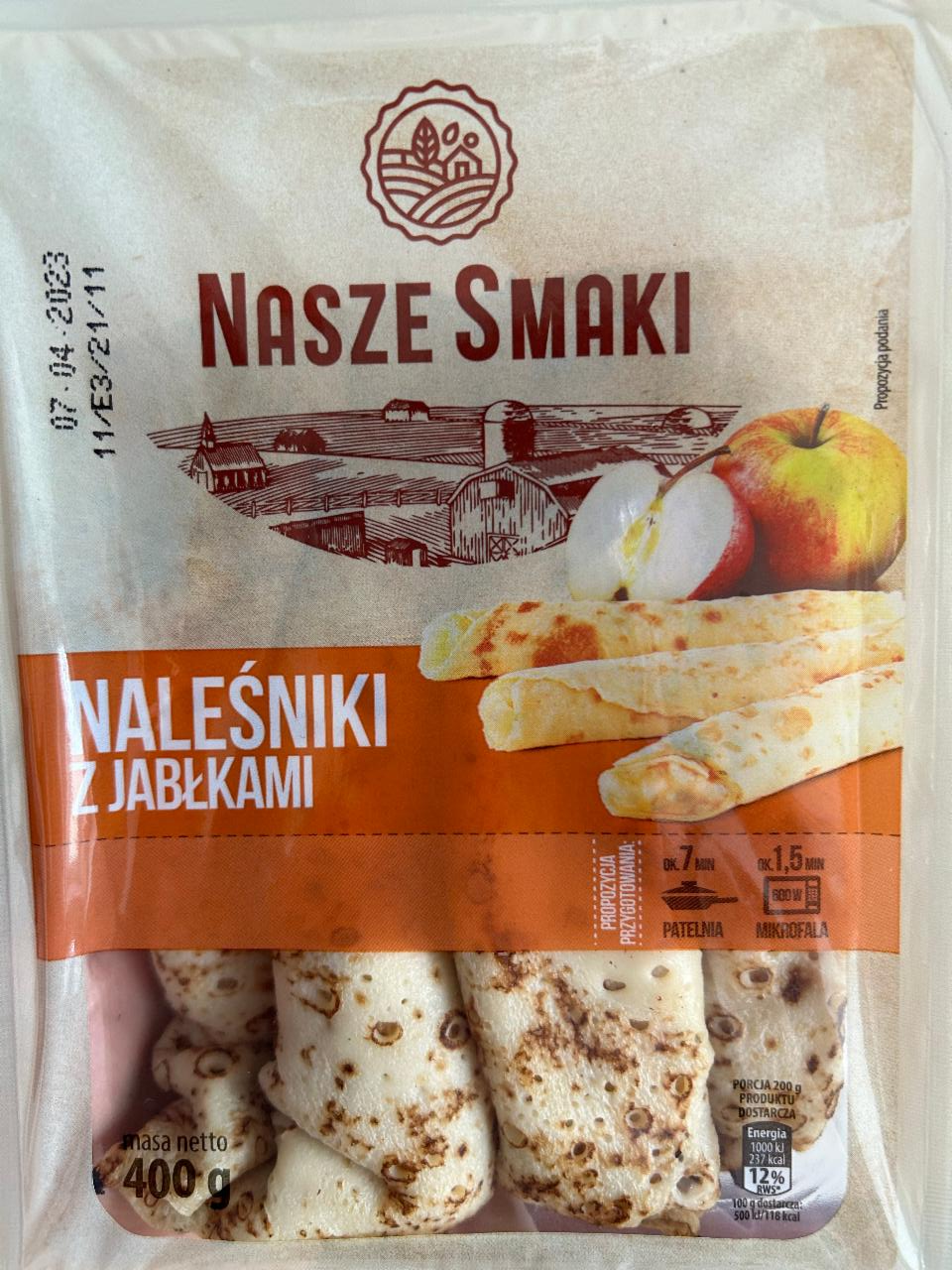 Zdjęcia - Naleśniki z jabłkami Nasze smaki