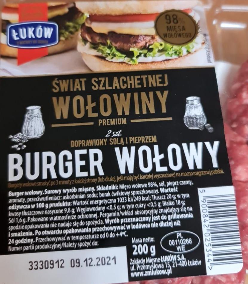 Zdjęcia - Burger wołowy Łuków