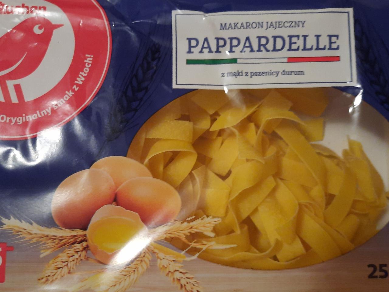 Zdjęcia - makaron jajeczny pappardelle Auchan