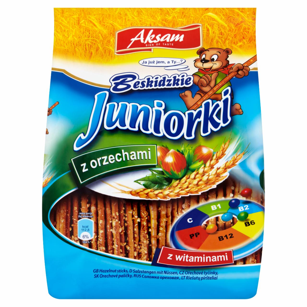 Zdjęcia - Aksam Beskidzkie Juniorki z orzechami 150 g