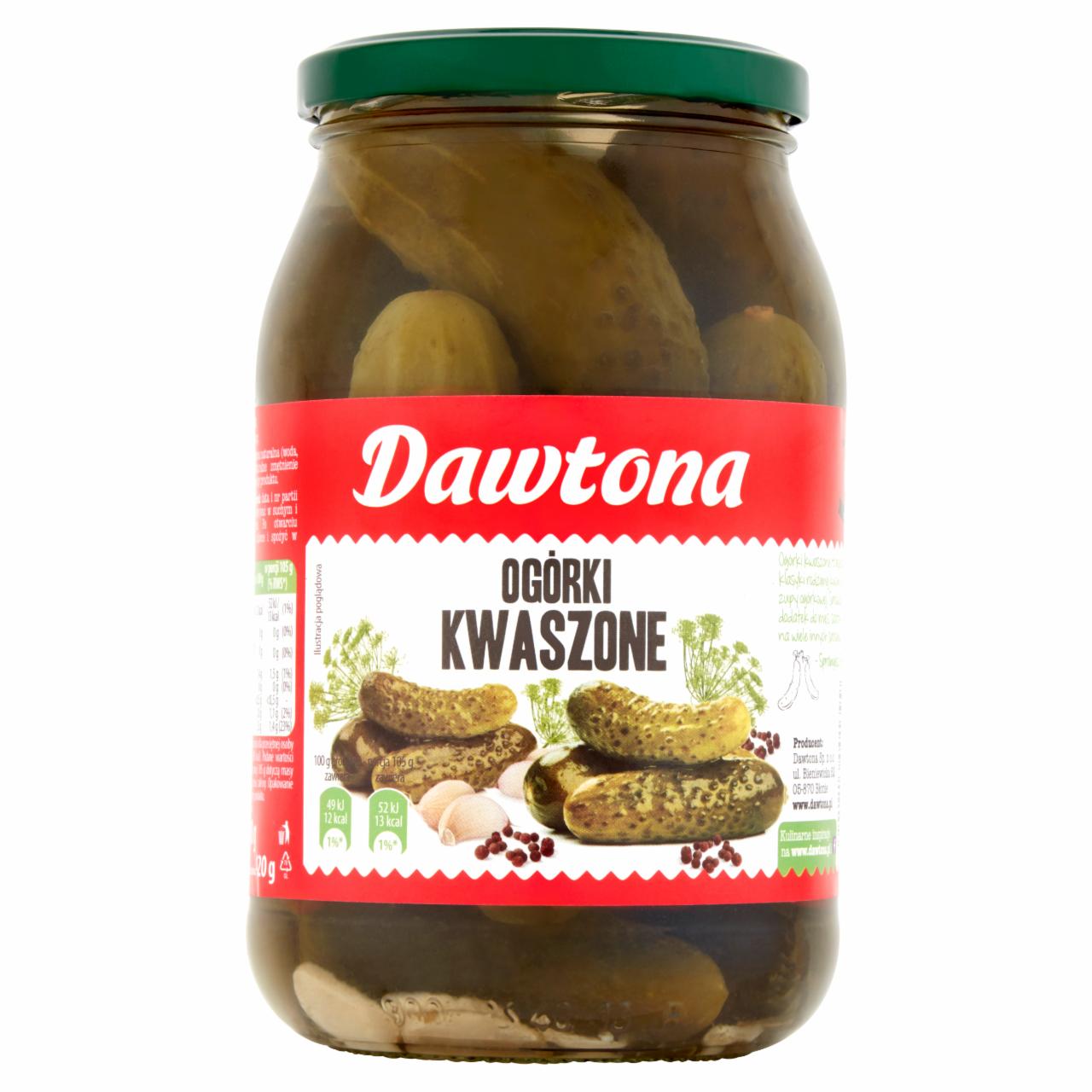 Zdjęcia - Dawtona Ogórki kwaszone