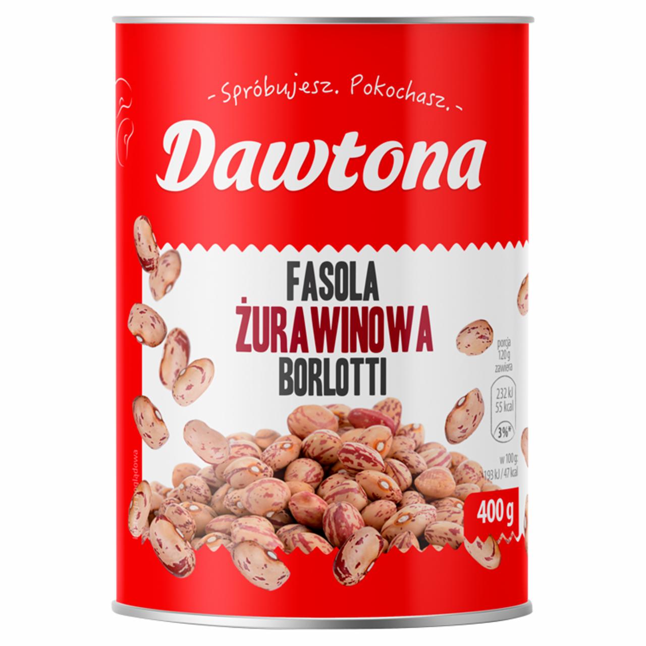 Zdjęcia - Dawtona Fasola żurawinowa Borlotti 400 g