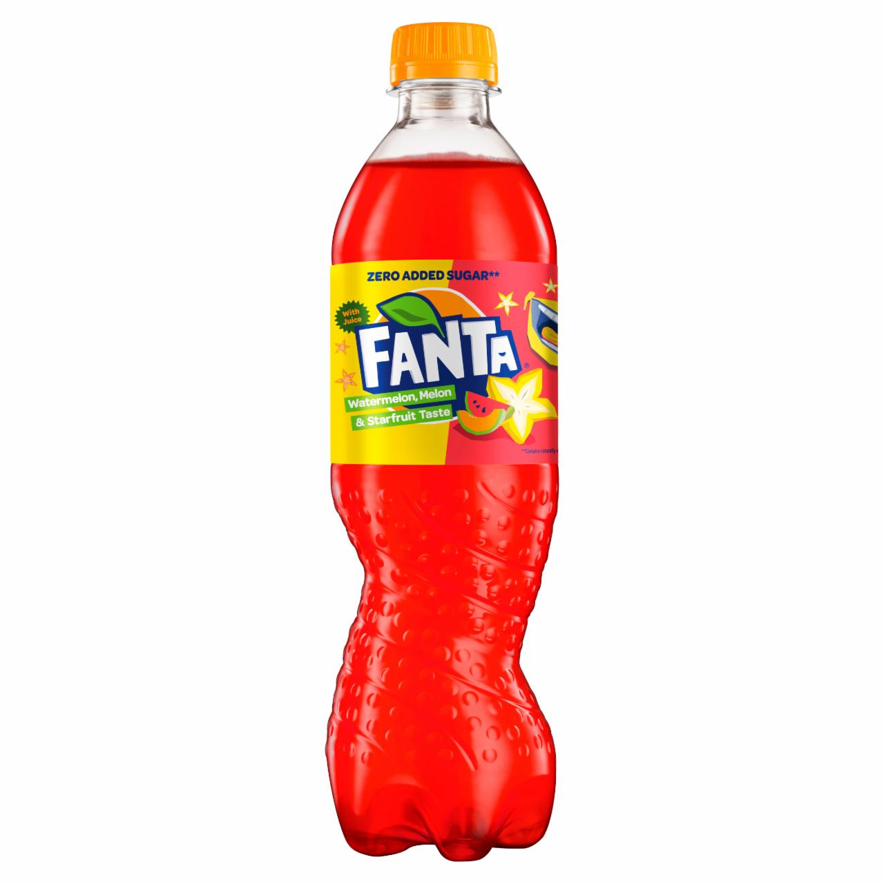 Zdjęcia - Fanta Watermelon Melon & Starfruit Taste Napój gazowany 500 ml