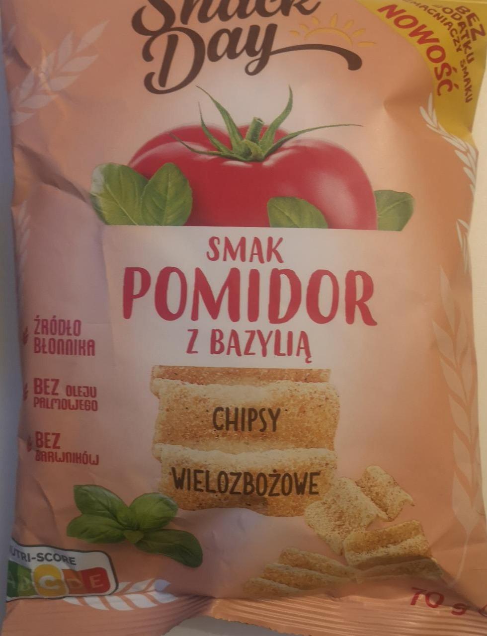 Zdjęcia - Chipsy wielozbożowe pomidor z bazylią Snack Day