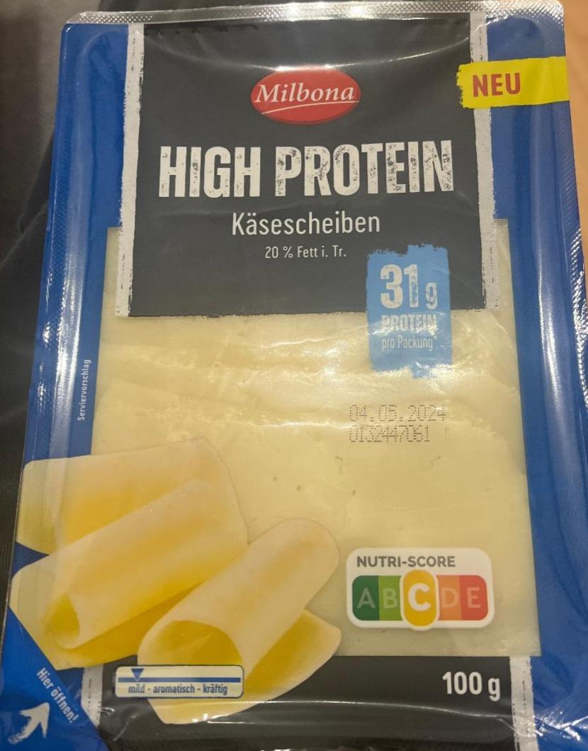 Zdjęcia - High protein cheese slices Milbona