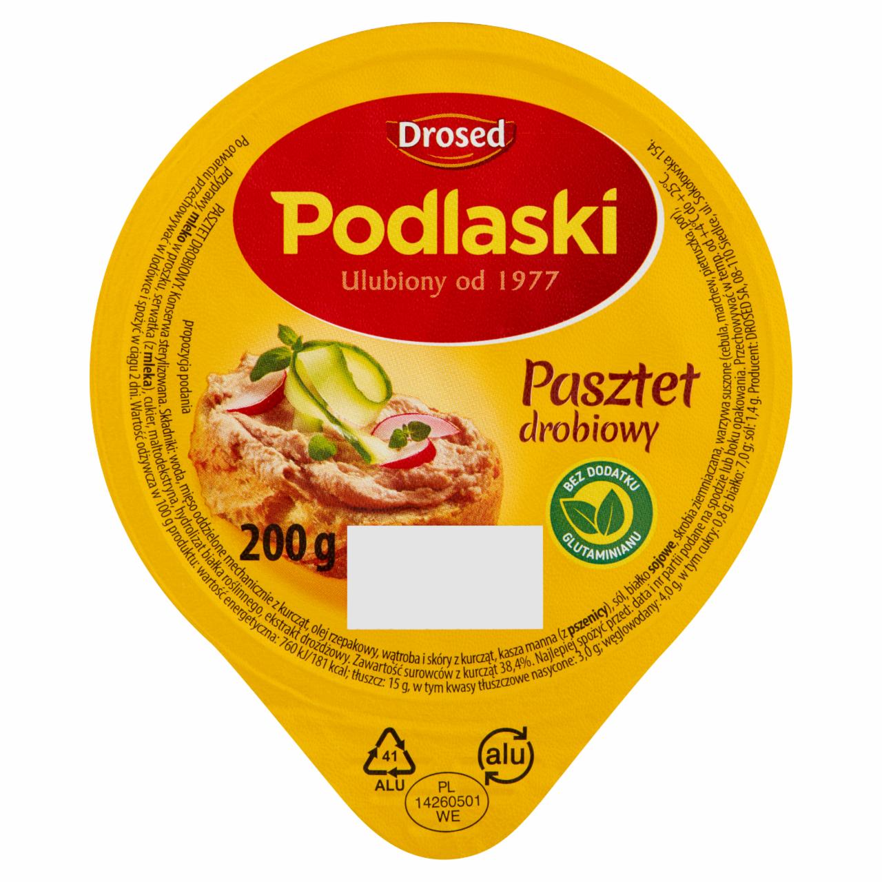 Zdjęcia - Drosed Podlaski Pasztet drobiowy 200 g