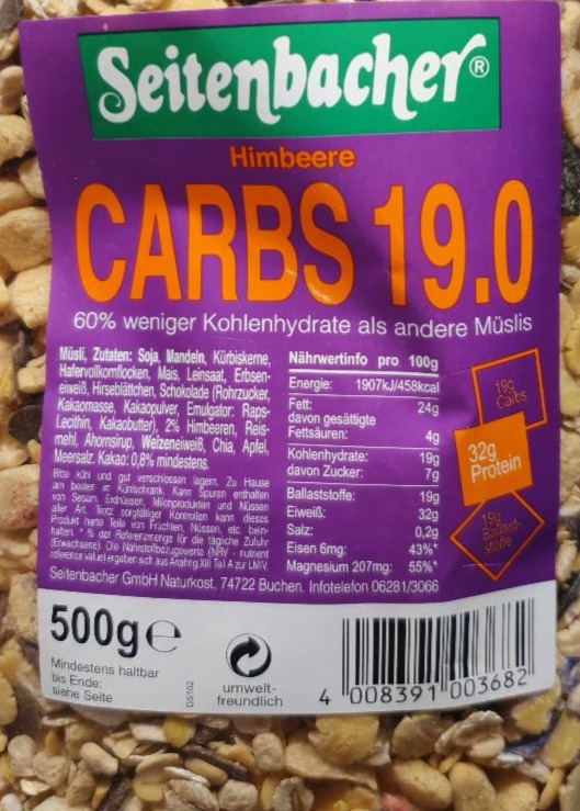 Zdjęcia - carbs 19.0 Seitenbacher