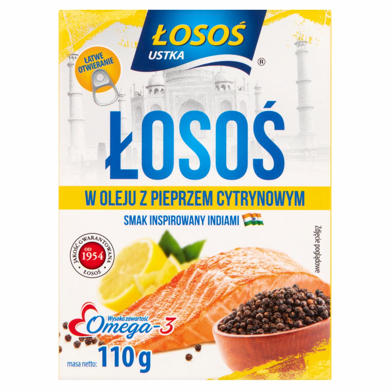 Zdjęcia - Łosoś Ustka Łosoś w oleju z pieprzem cytrynowym 110 g