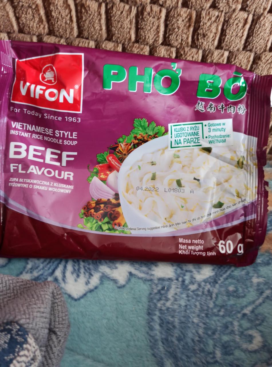 Zdjęcia - Vifon Hủ Tiếu Bò Kho Zupa błyskawiczna 65 g