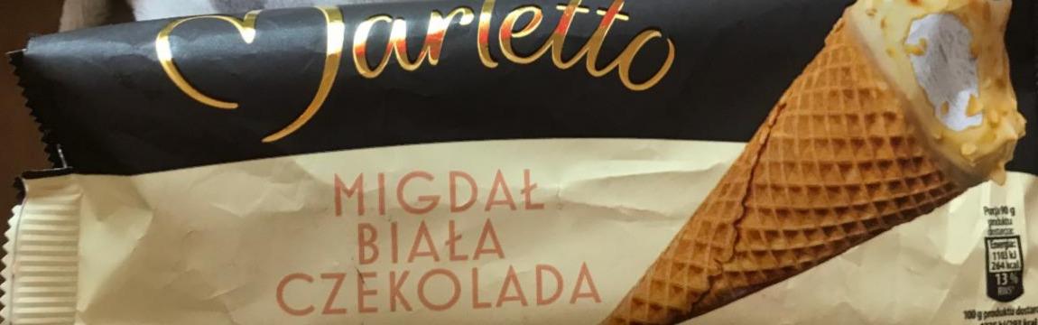 Zdjęcia - Lody rożek migdał biała czekolada Marletto