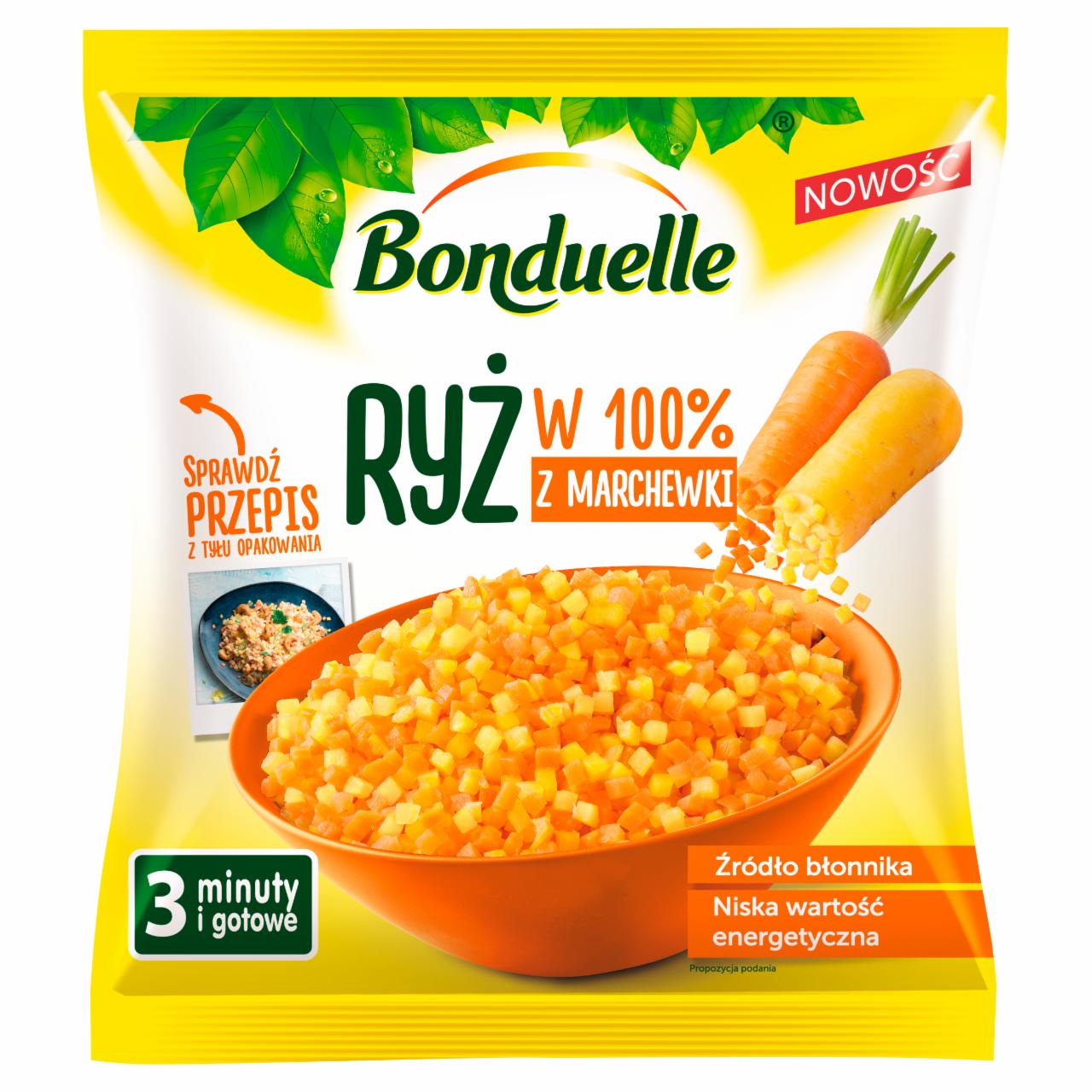 Zdjęcia - Bonduelle Ryż w 100% z marchewki 400 g