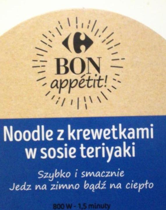 Zdjęcia - Noodle z krewetkami w sosie teriyaki Carrefour