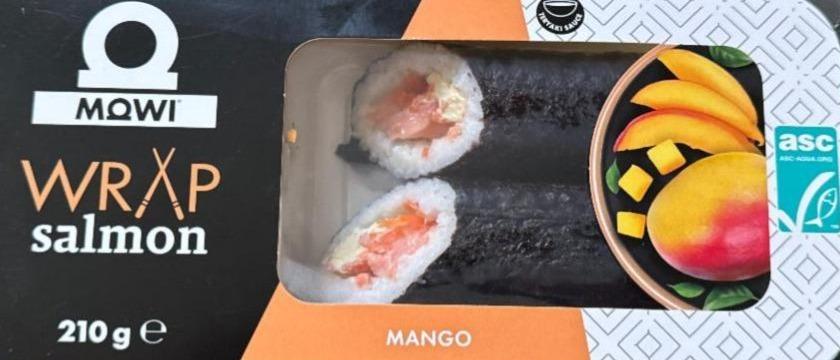 Zdjęcia - Mowi Wrap z surowym łososiem atlantyckim gotowaną marchwią i serkiem o smaku mango 210 g