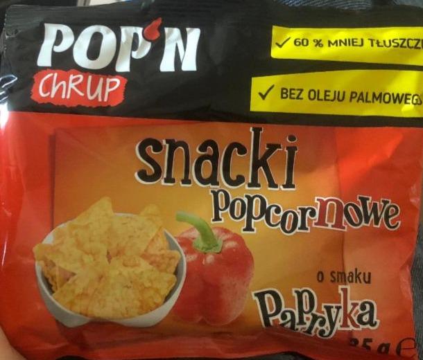 Zdjęcia - Snacki popcornowe papryka Pop'n Chrup