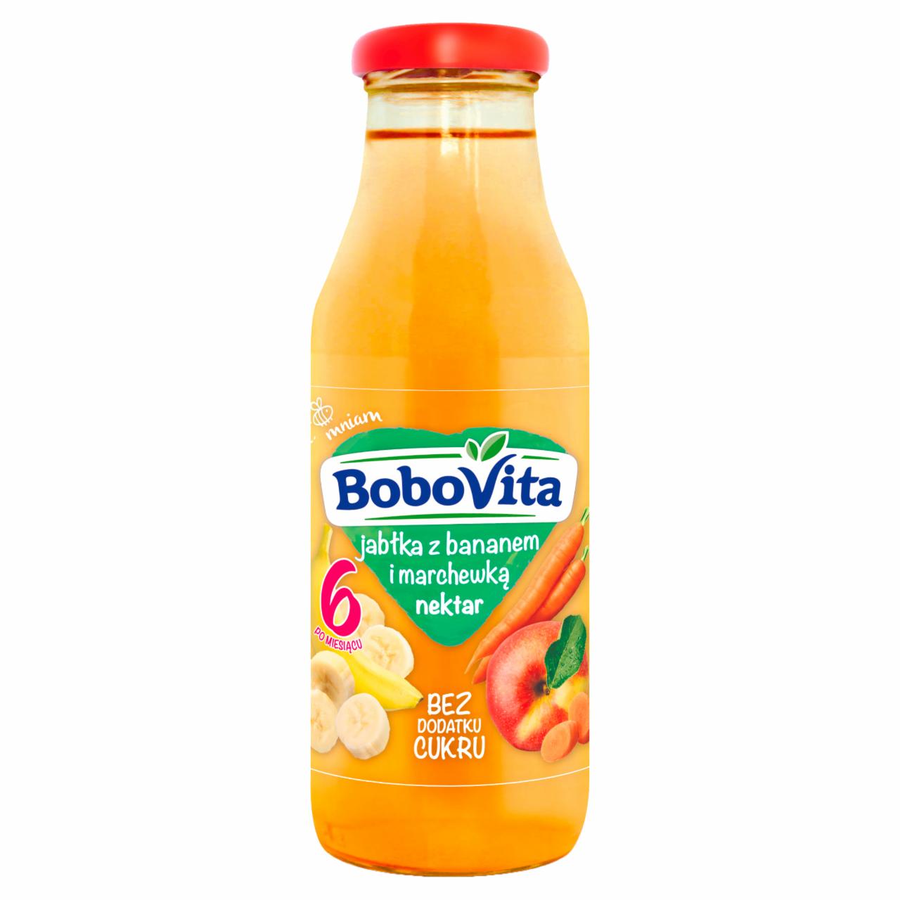 Zdjęcia - BoboVita Nektar jabłka z bananem i marchewką po 6 miesiącu 300 ml