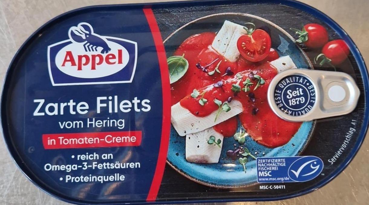 Zdjęcia - Zarte filets vom hering in tomaten creme Appel