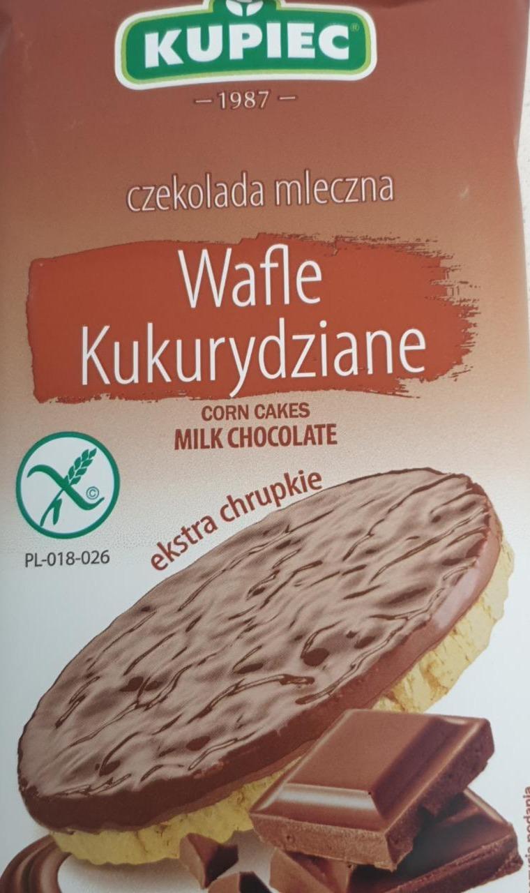 Zdjęcia - Kupiec Wafle kukurydziane z czekoladą mleczną 56 g (4 sztuki)