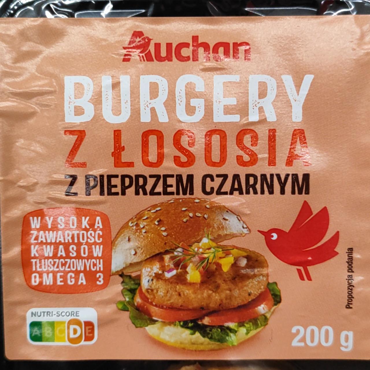 Zdjęcia - Burgery z łososia z pieprzem czarnym Auchan