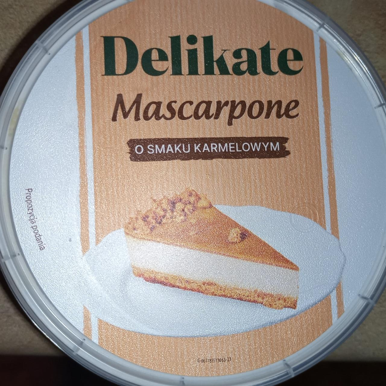 Zdjęcia - Mascarpone o smaku karmelowym Delikate