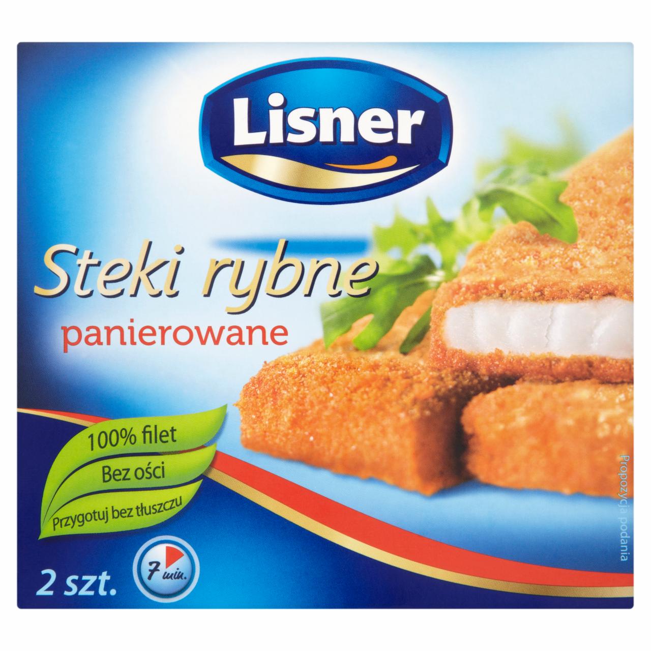 Zdjęcia - Lisner Steki rybne panierowane 200 g (2 sztuki)