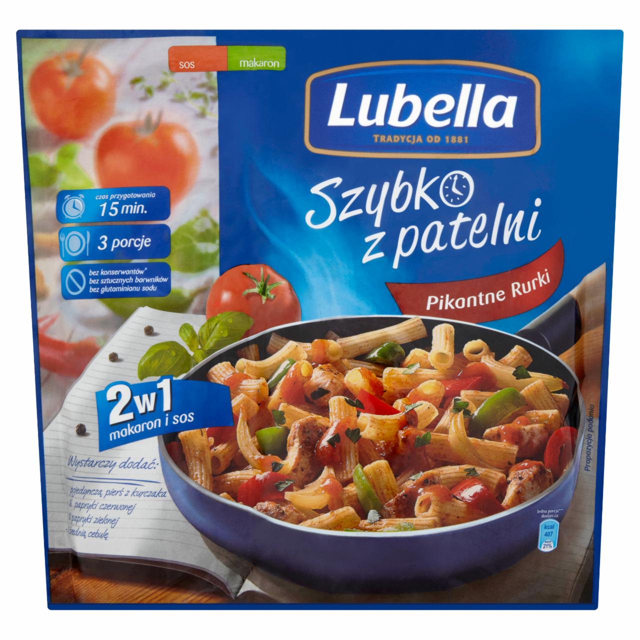 Zdjęcia - Lubella Szybko z patelni Pikantne rurki 186 g