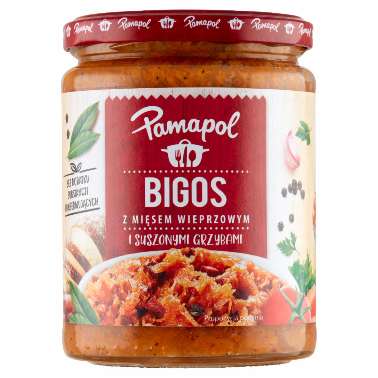 Zdjęcia - Pamapol Bigos z mięsem wieprzowym i suszonymi grzybami 500 g