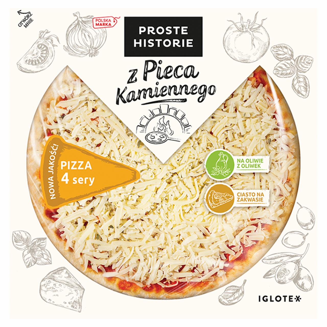 Zdjęcia - Proste Historie Z Pieca Kamiennego Pizza 4 sery 370 g