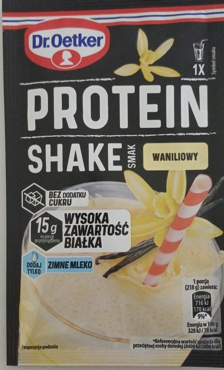 Zdjęcia - Protein shake smak waniliowy Dr.Oetker