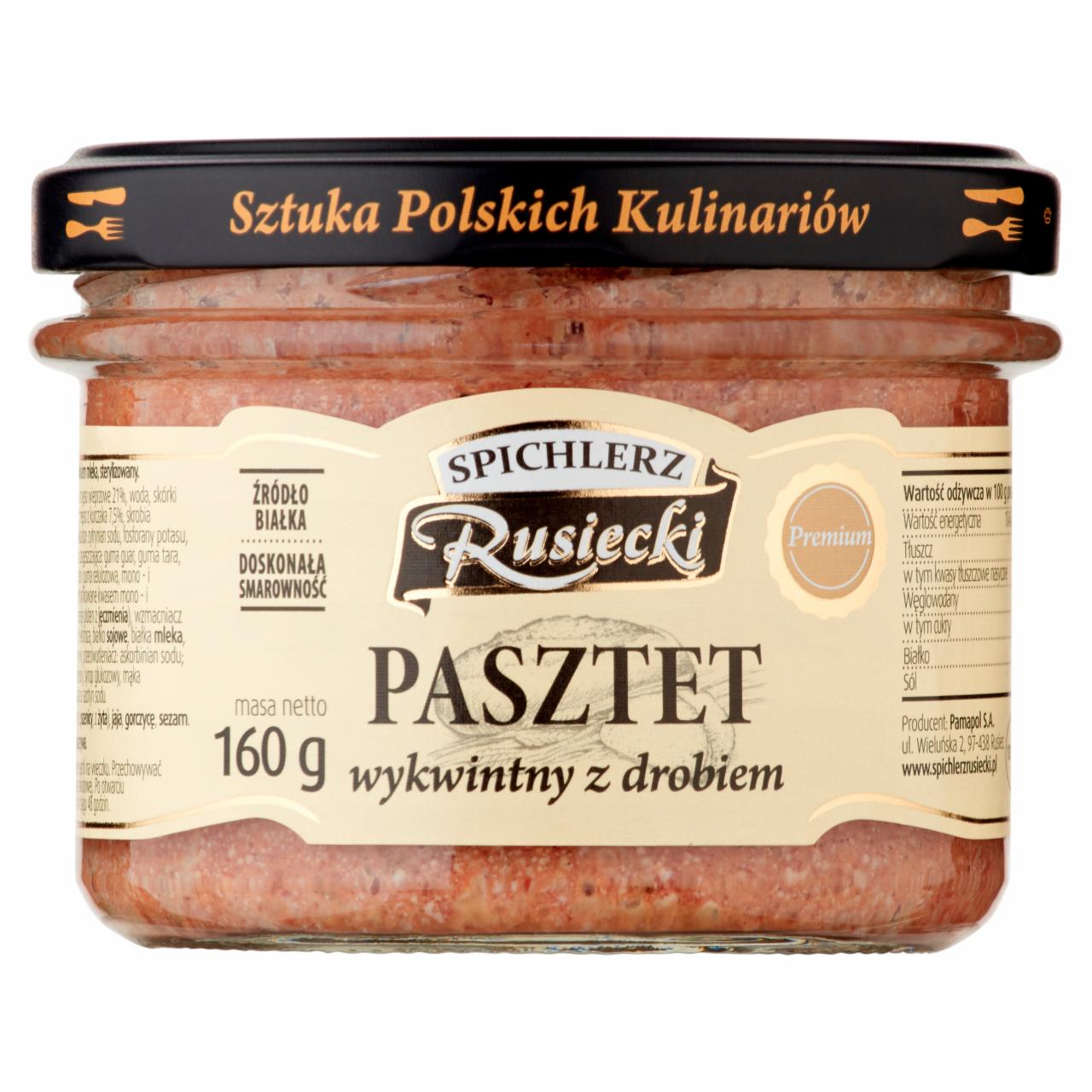 Zdjęcia - Spichlerz Rusiecki Pasztet wykwintny z drobiem 160 g