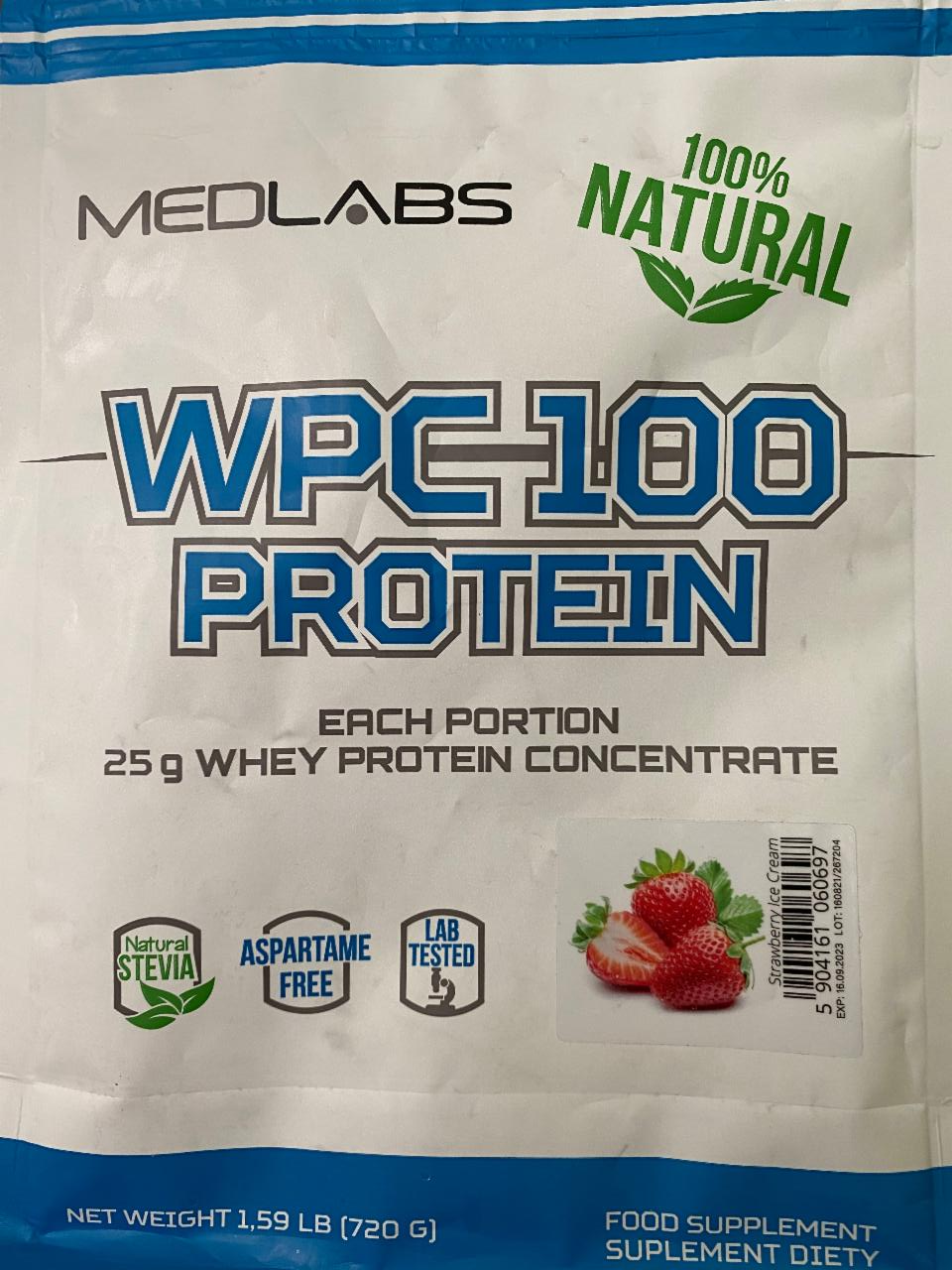 Zdjęcia - Medlabs WPC 100 Protein Strawberry Ice Cream