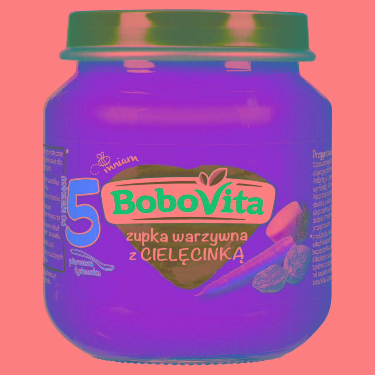 Zdjęcia - BoboVita Zupka warzywna z cielęcinką po 5 miesiącu 125 g