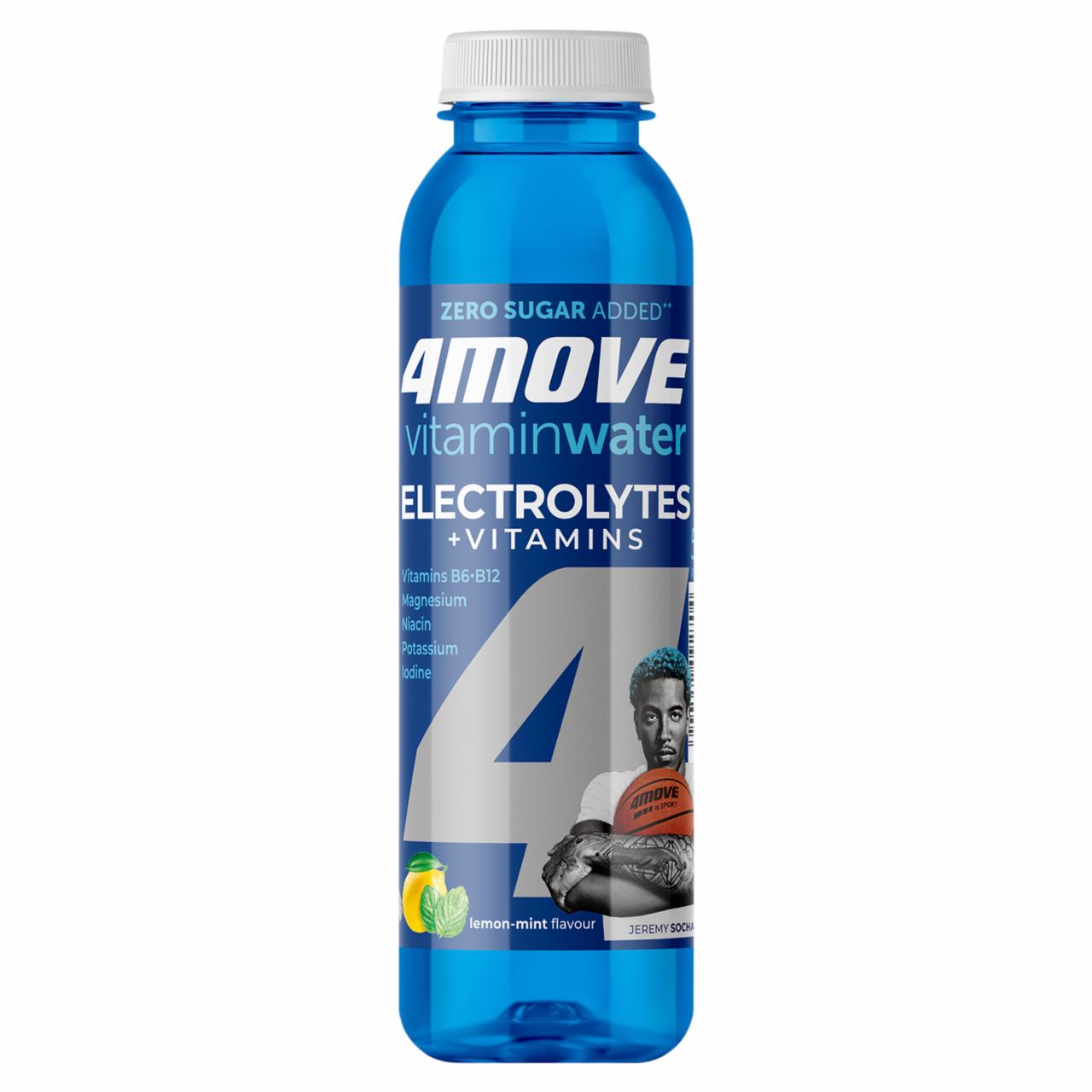 Zdjęcia - 4Move Vitamin Water Elektrolity + Witaminy Napój niegazowany smak cytryna-mięta 556 ml