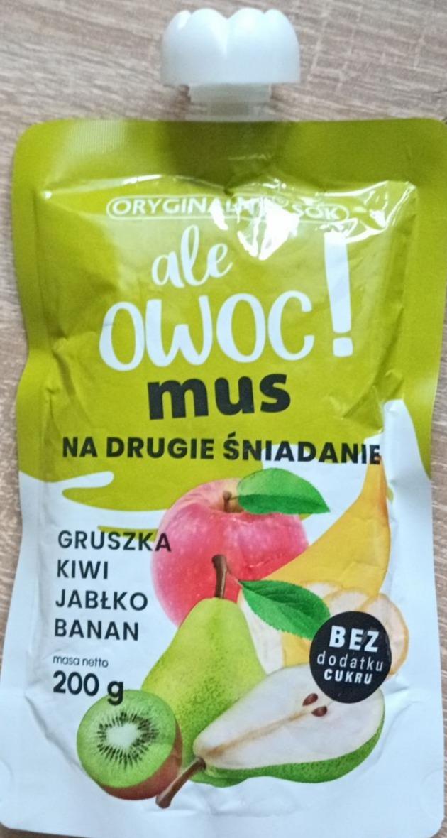 Zdjęcia - Ale owoc! mus na drugie śniadanie gruszka kiwi jabłko banan Oryginalny sok