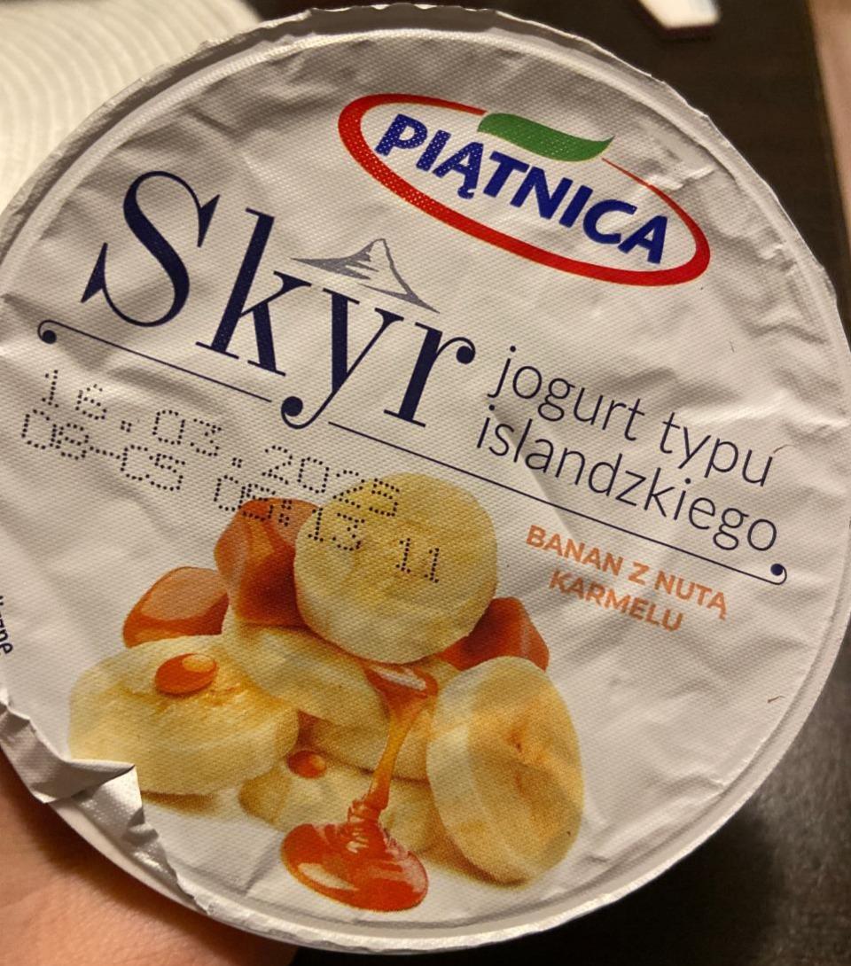 Zdjęcia - Skyr jogurt typu islandzkiego banan z nutą karmelu Piątnica