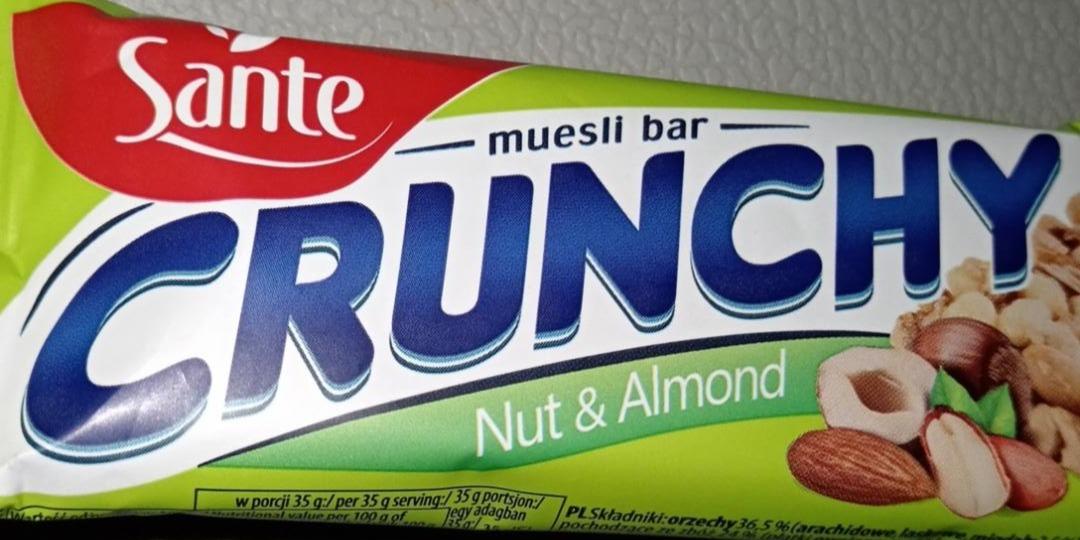 Zdjęcia - Muesli bar crunchy nut&almond Sante