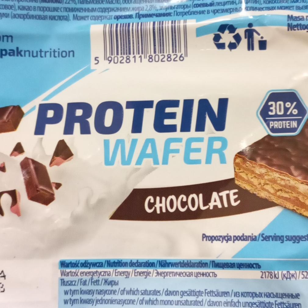 Zdjęcia - Protein wafer chocolate 6pak Nutrition