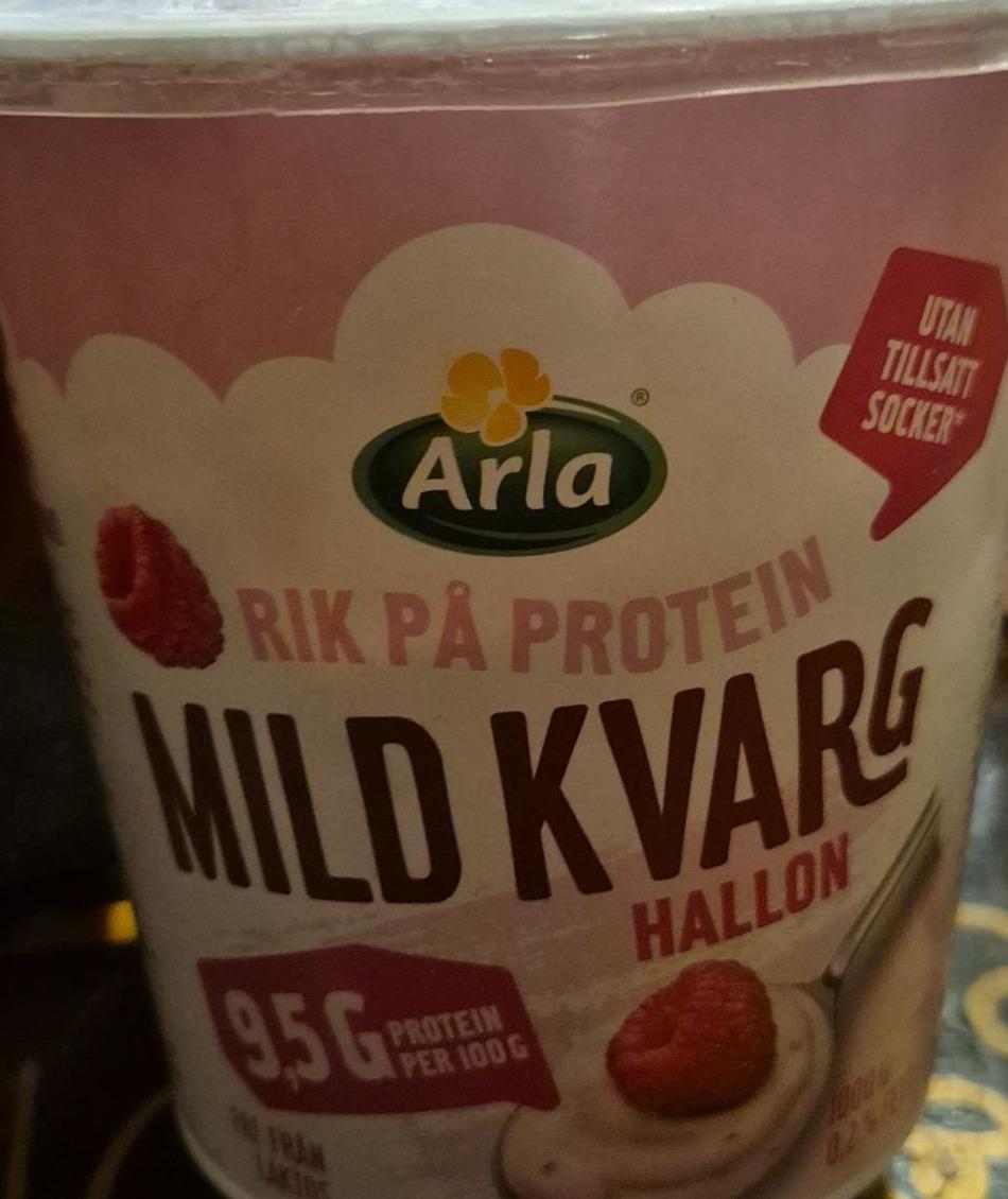 Zdjęcia - Rik pa protein mild kvarg hallon Arla