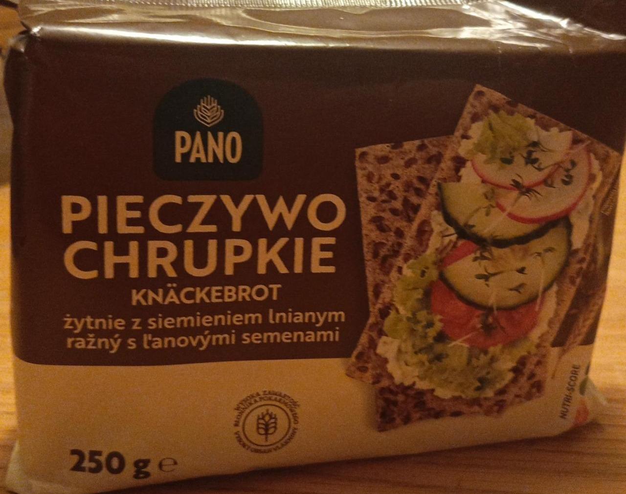 Zdjęcia - Pieczywo chrupkie żytnie z siemieniem lnianym Pano