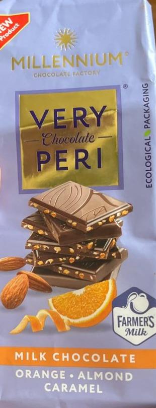 Zdjęcia - Czekolada millennium milk chcolqte Orange almond carmel