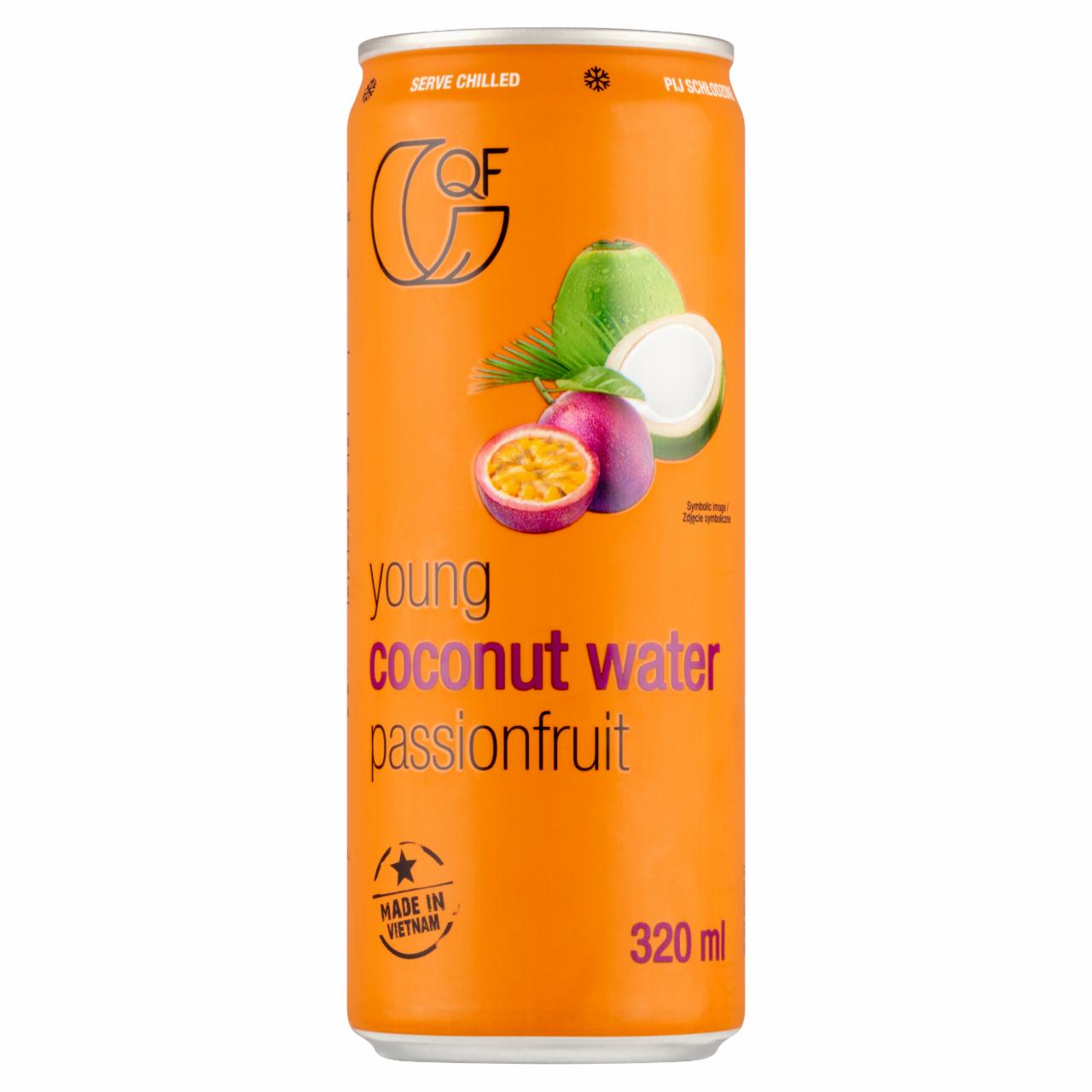 Zdjęcia - QF Woda kokosowa z sokiem z marakui 320 ml