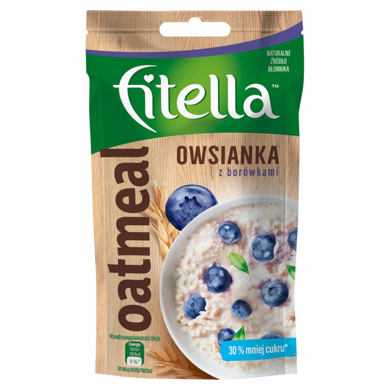 Zdjęcia - Fitella Owsianka z borówkami 50 g