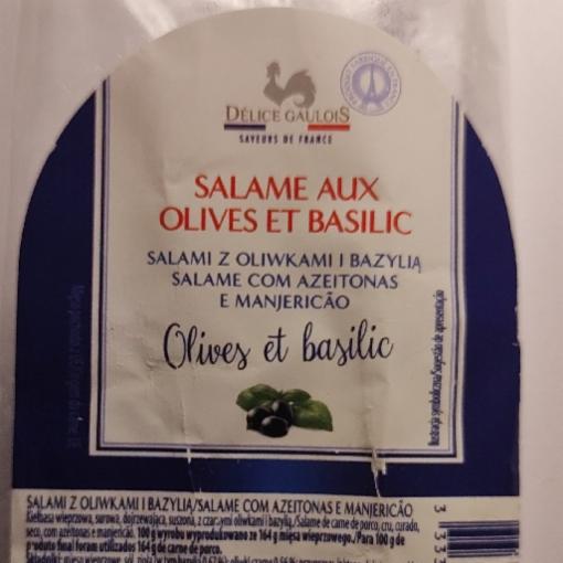 Zdjęcia - Salami z oliwkami i bazylią - Delice Gaulois