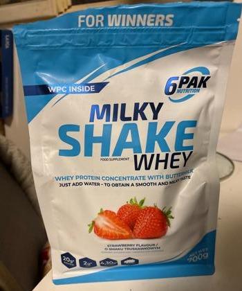 Zdjęcia - Milky shake whey strawberry 6PAK Nutrition