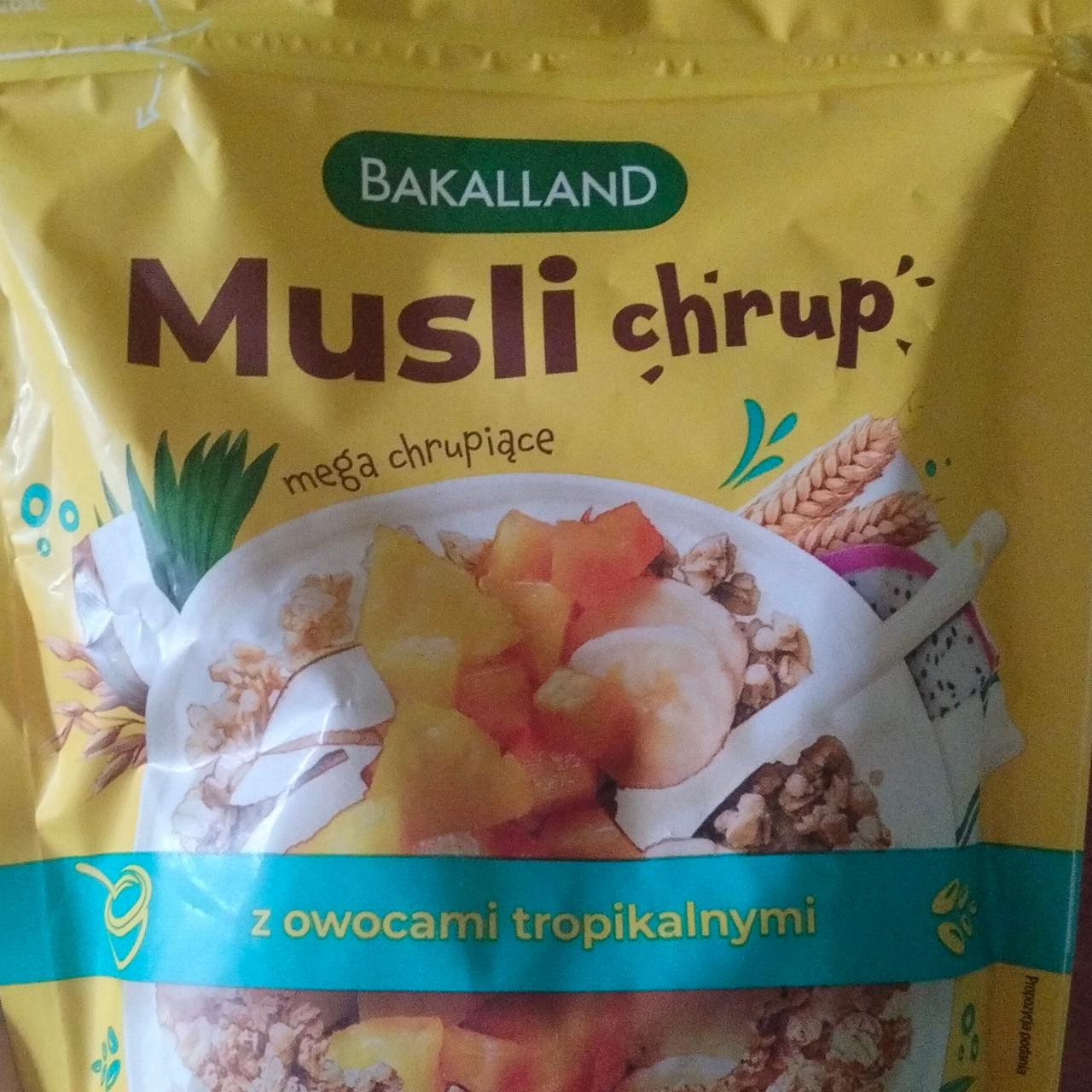 Zdjęcia - Musli chrup z owocami tropikalnymi Bakalland