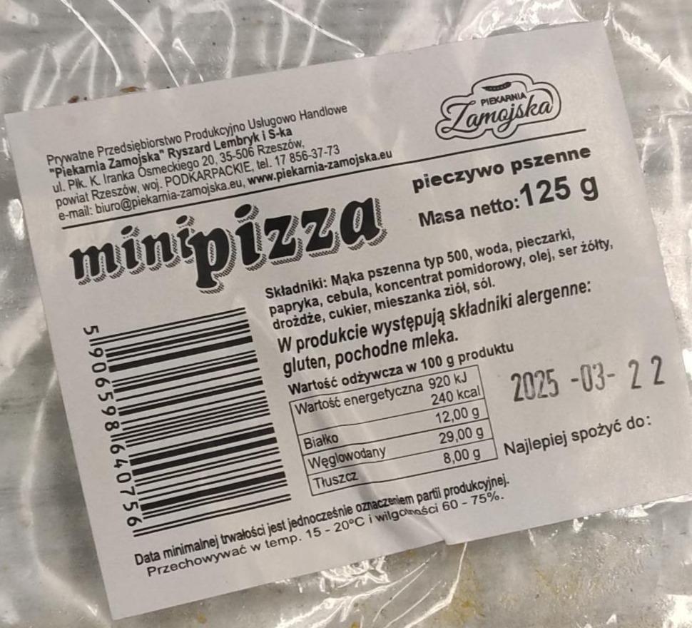 Zdjęcia - Mini pizza Piekarnia Zamojska