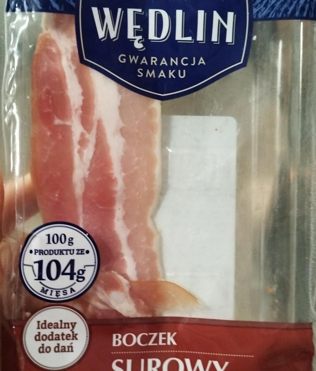 Zdjęcia - Boczek surowy wędzony Kraina Wędlin
