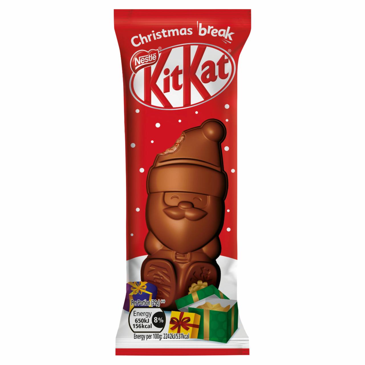 Zdjęcia - KitKat Baton z czekolady mlecznej z nadzieniem kakaowym z herbatnikami płatkami i waflami 29 g