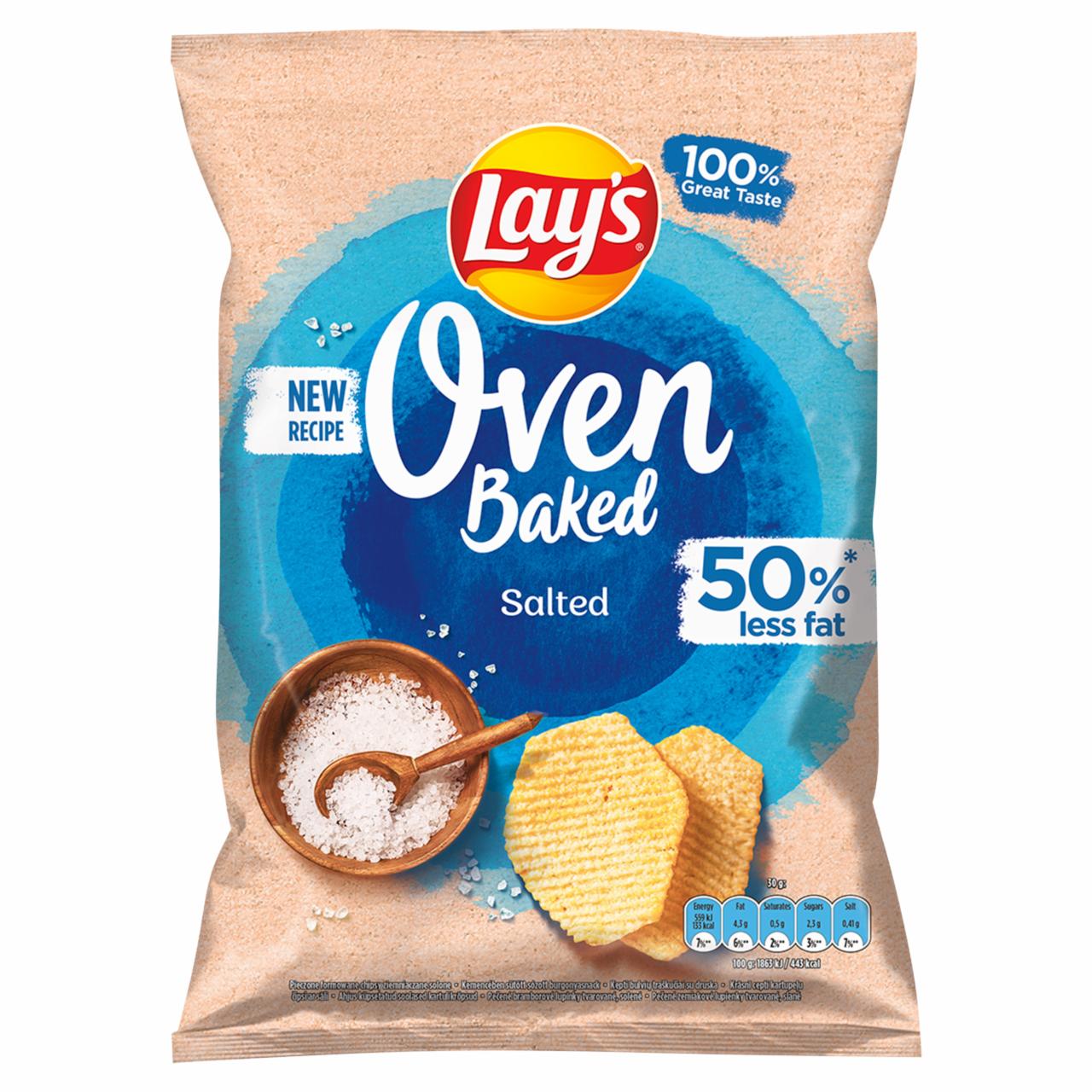 Zdjęcia - Lay's Oven Baked Pieczone formowane chipsy ziemniaczane solone 110 g