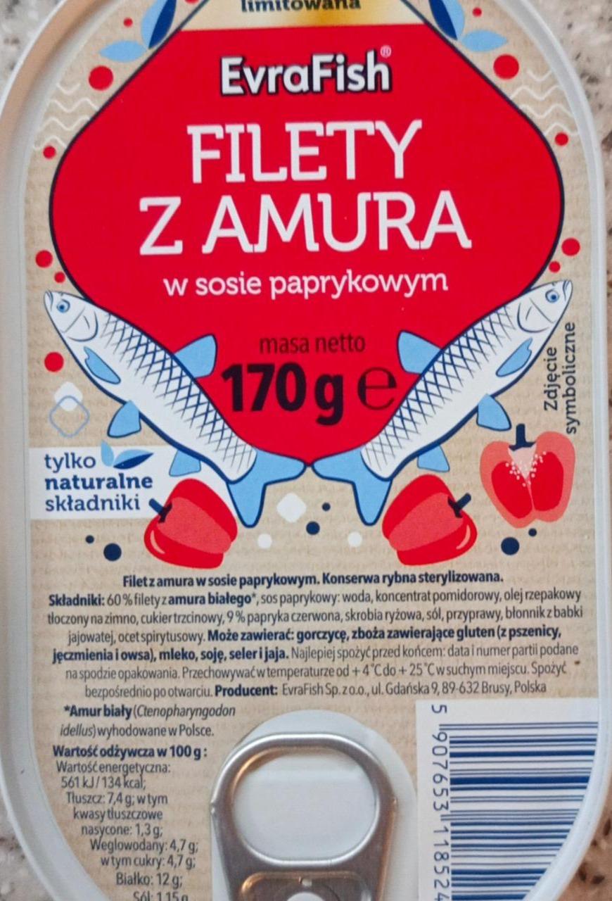 Zdjęcia - Filet z amura w sosie paprykowym Evrafish