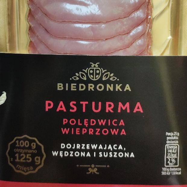 Zdjęcia - Pasturma polędwica wieprzowa Biedronka